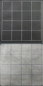 MEGAMAT 1 SQUARE REVERSIBLE BLACK-GREY 34.5X48